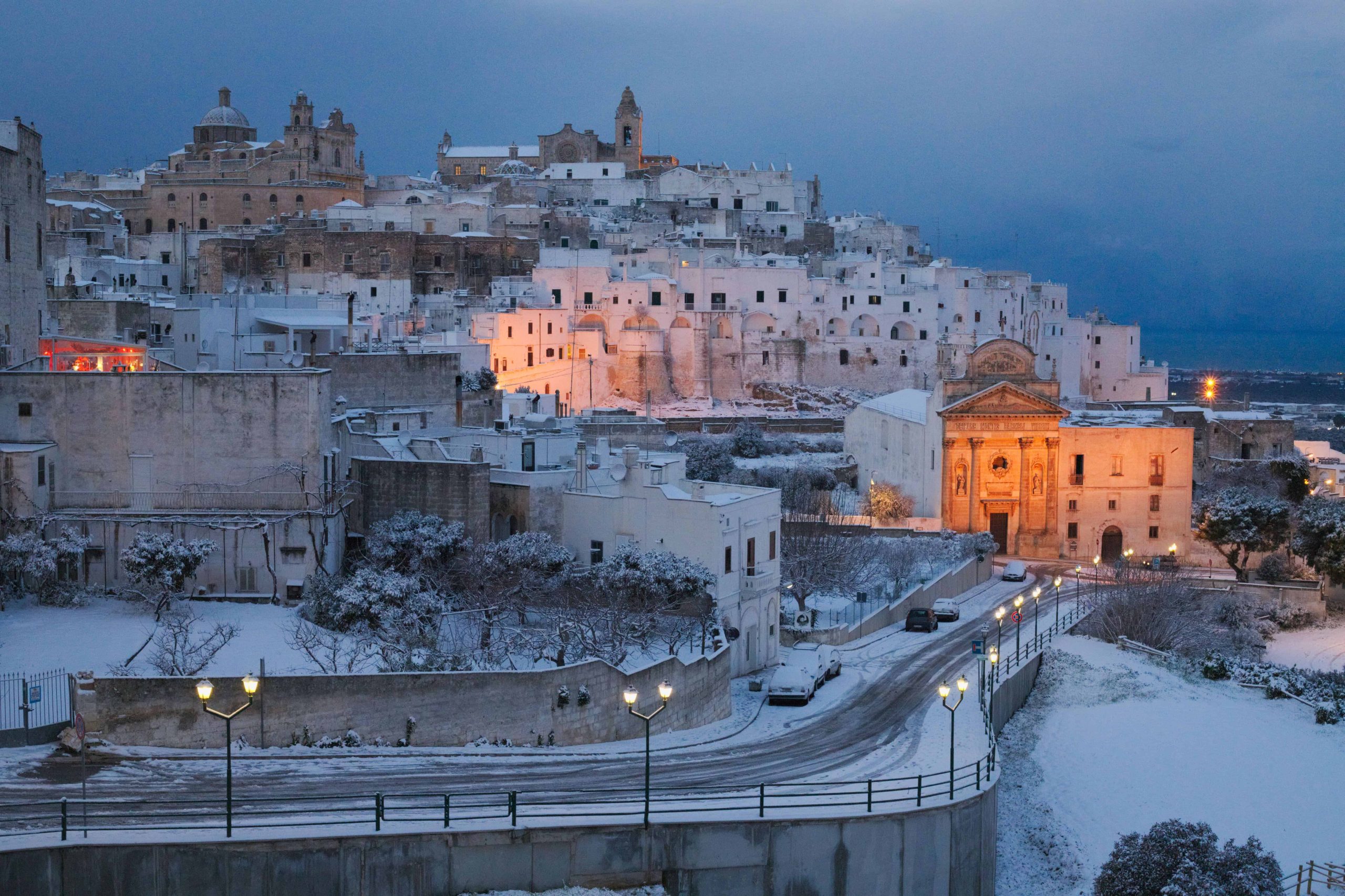 ostuni in de winter